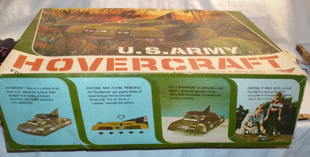 AMF WEN-MAC U.S. ARMY HOVERCRAFT .049 POWERED TETHER TOY BOXED 1960s