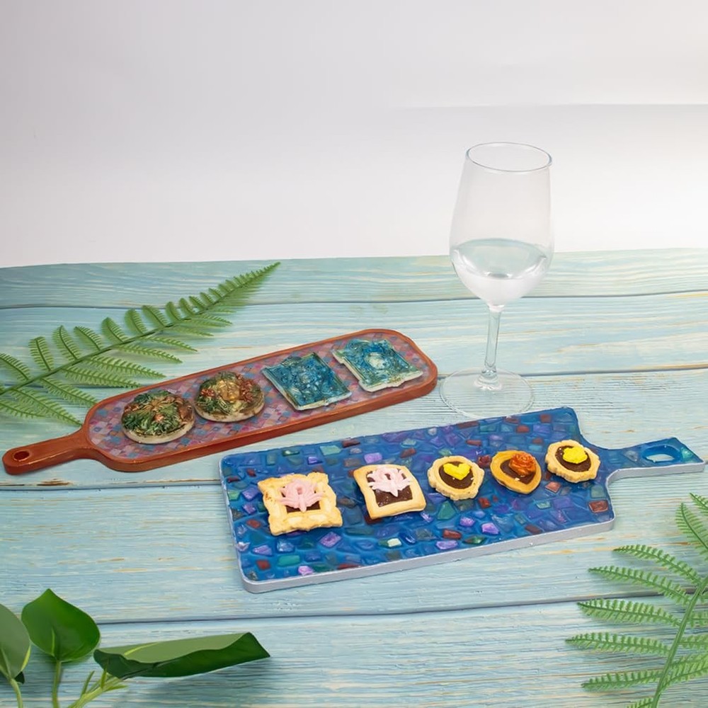 Cheese Board Epoxy Resin Mold with Rectangular Boards (Set of 2)