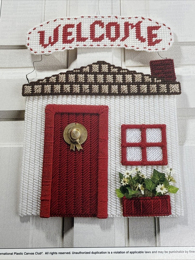 Welcome Home Annie's Attic Plastic Canvas Pattern Page
