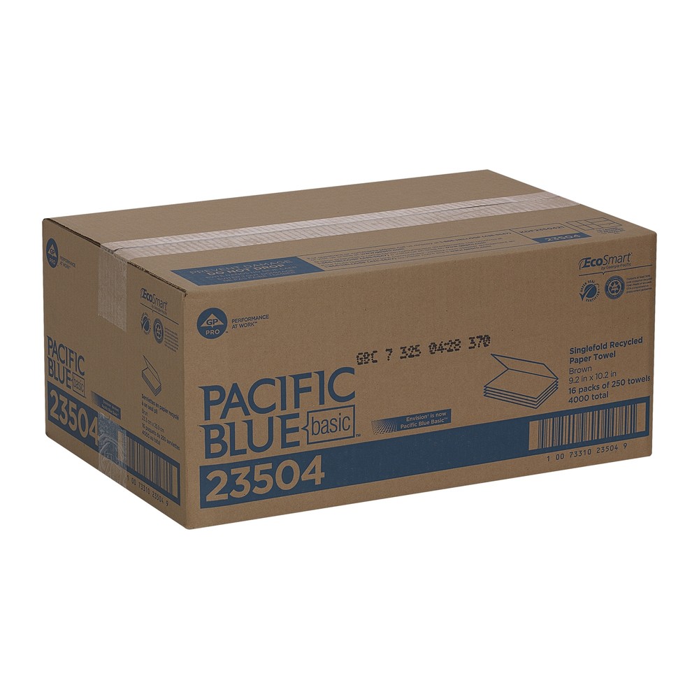 Pacific Blue Basic Paper Towel Single-Fold 16 Pack(s) 250 Towels/ Pack