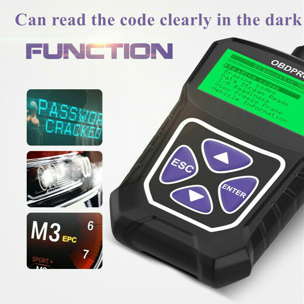 Automotive OBD Scanner Car Code Reader OBD2 Check Engine Light Diagnostic Tool