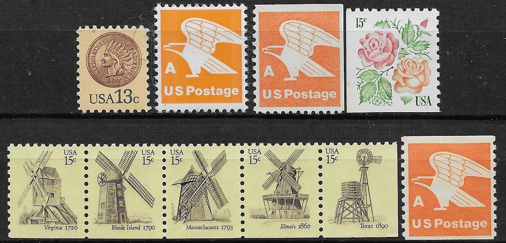 US Scott 1734-43, 1978-80 Regular Issues, 10 Stamps, OG , NH