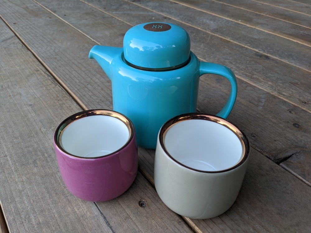 Cilin Ceramic Tea Set - Grapefruit - Allurement - New in Box