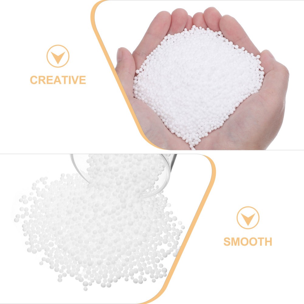 1Bag White Polystyrene Foam Beads - DIY Foam Balls Tiny Packing Beads