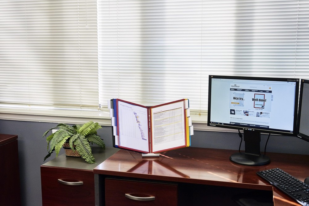 Durable Instaview20 Desktop Reference System, Letter Size, 10 Pockets