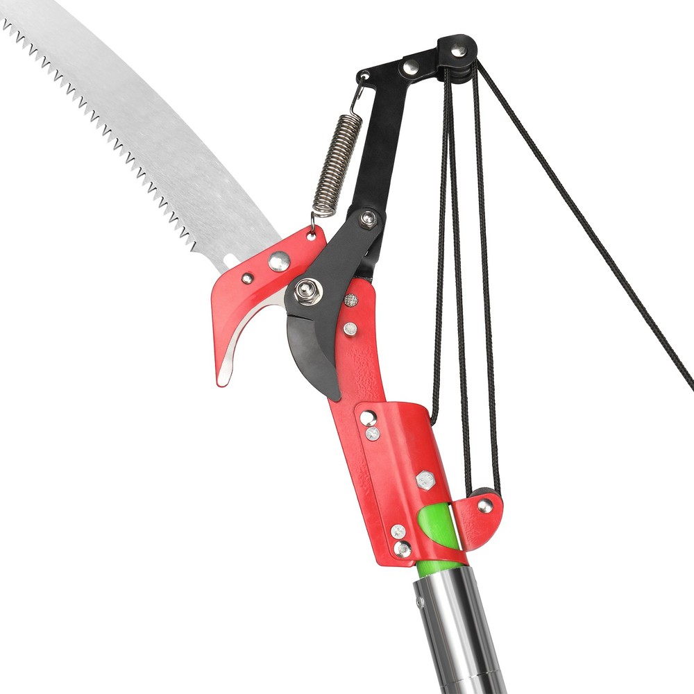 Manual Pole Saw, Lightweight Tree Trimmer and Long-Handle Pruner Set