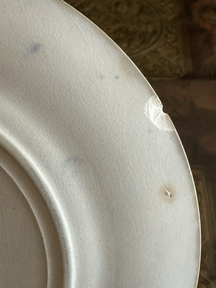 Hogarth blue and white Plate