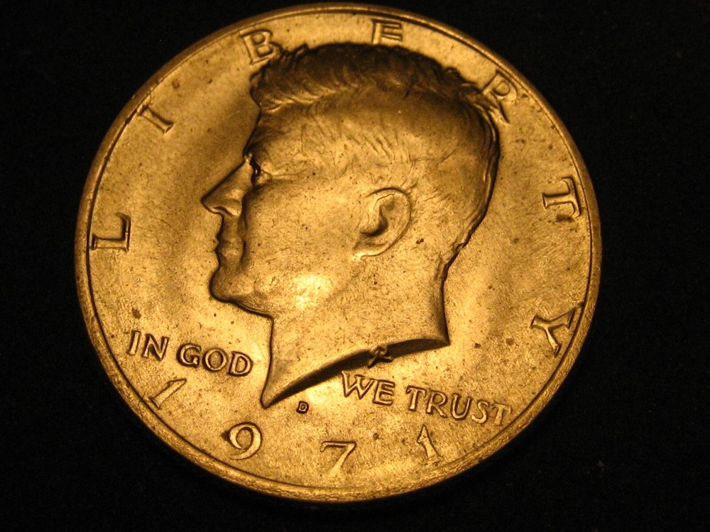 1971-D Kennedy Head Half Dollar BU