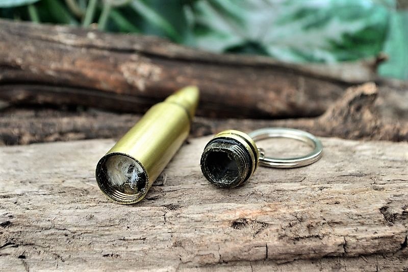 Bullet Permanent Match - Fire Starter Lighter - Camping Survival Gear Key Ring