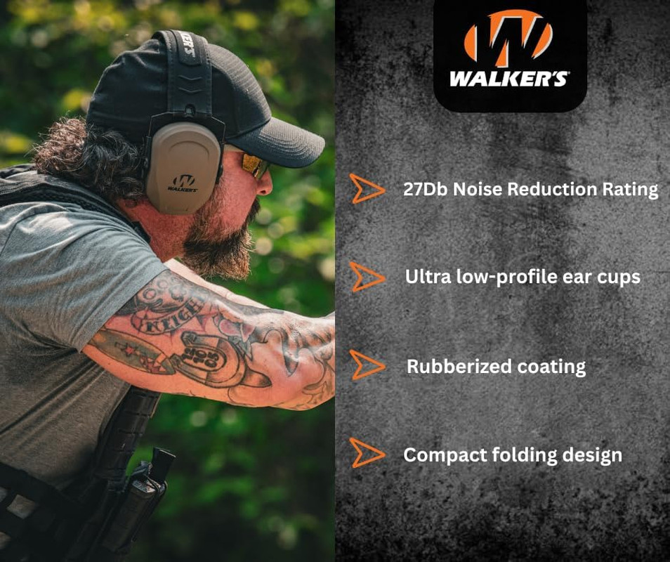 Protective Passive Earmuffs Hearing Protection for Shooting Hunting Range Use