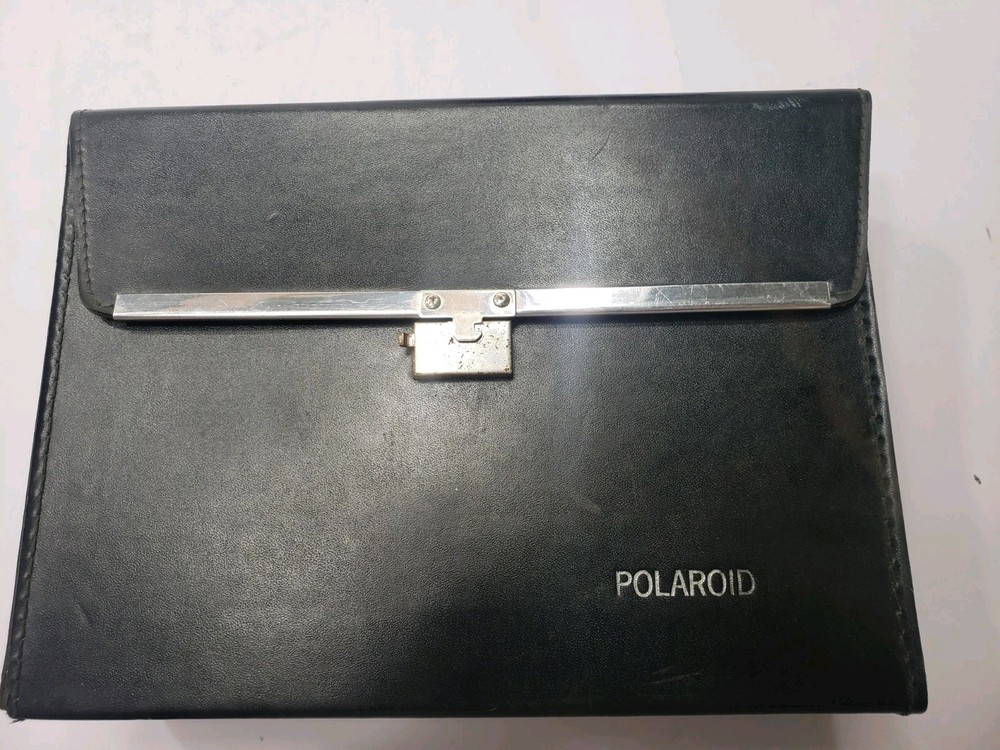 Vintage Polaroid Automatic Model 335 Land Camera With Storage Case & Flash