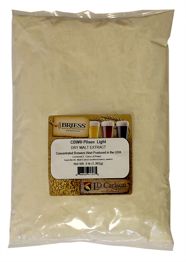 Briess Pilsen Light Dried Malt Extract 3 lb