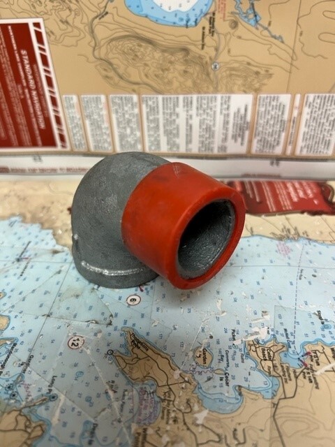 Galvanized Elbow Reducing Adapters 90 degree 1-1/4".