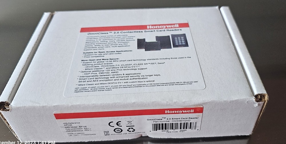 HID 900PMNNEKMA003 Multi-Tech Mobile-Ready Bluetooth Mini-Mullion Reader Pigtail