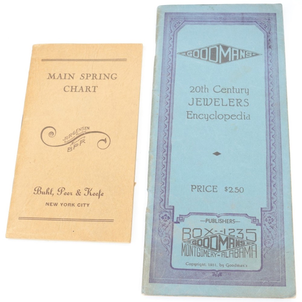 Main Spring Chart and Jewelers Encyclopedia - LA260