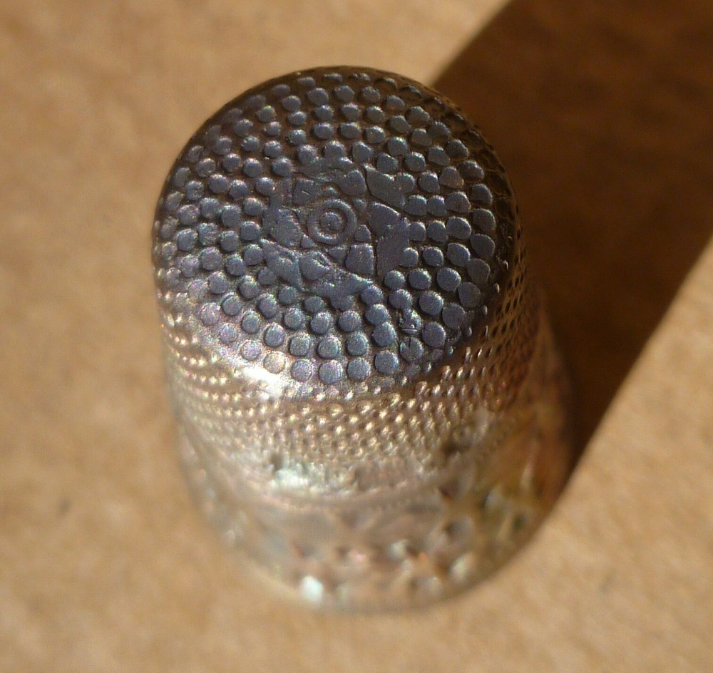 Sterling Silver Thimble Vintage Germany 6