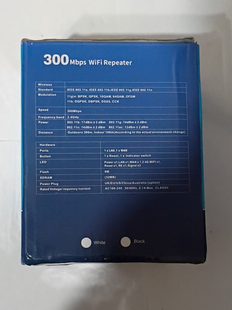 Wifi Repeater Range Extender 300 mb/s