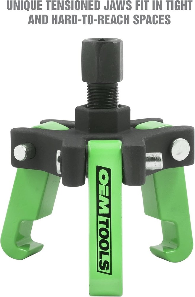 Harmonic Balancer Puller Kit, Adjustable 3-Jaw Puller Fits Most Late Model Ve...