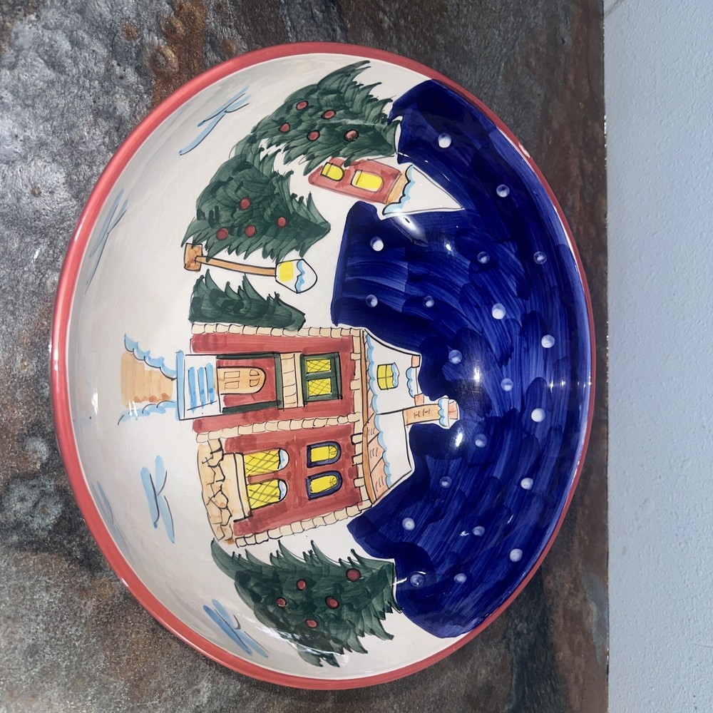 world bazaar christmas bowl 12” x 5” deep