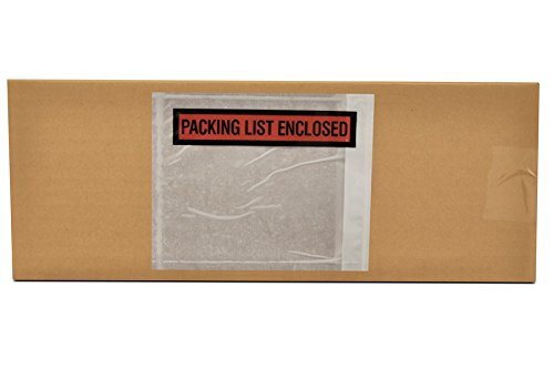 Packing List Pouches Shipping Label Panel Face Enclosed Envelopes Adhesive