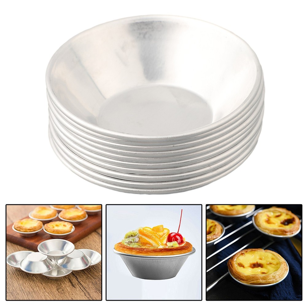 10pcs For Egg Tart For Mold Hot Baking Tools Cupcake Cake Cookie Pudding