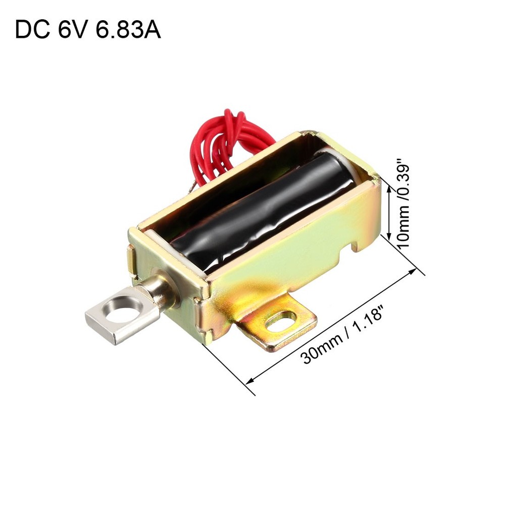 DC 6V 6.83A 5mm Mini Electromagnetic Solenoid Lock Pull Type for Door Lock