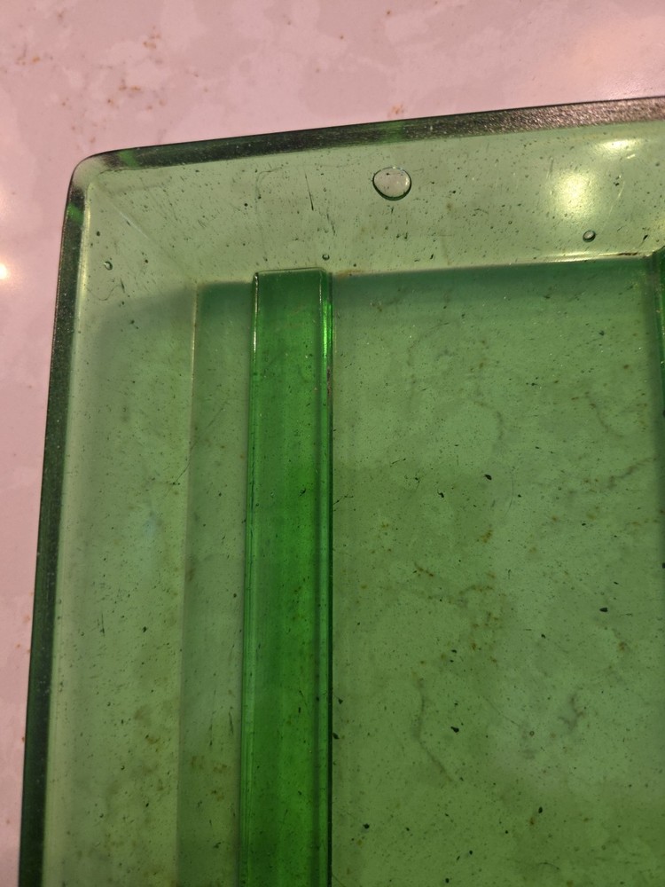 Vintage Emerald Green Darkroom Developing Tray. 6.75"×5.75"