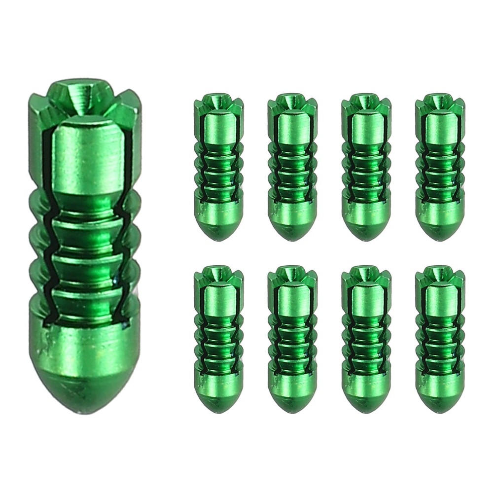 9 Pcs Dart Flight Protectors Fixed 90 Degrees Wing Savers Protects, Green