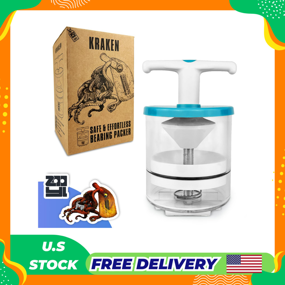 Rotation Handle Bearing Packer Tool - Inject Grease Safely, Easily, Effortlessly