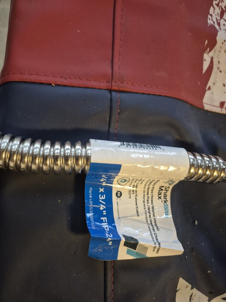 Sharkbite URSS3088FX24 3/4" Push-to-Connect x FIP x 24" Stainless Water Heater C