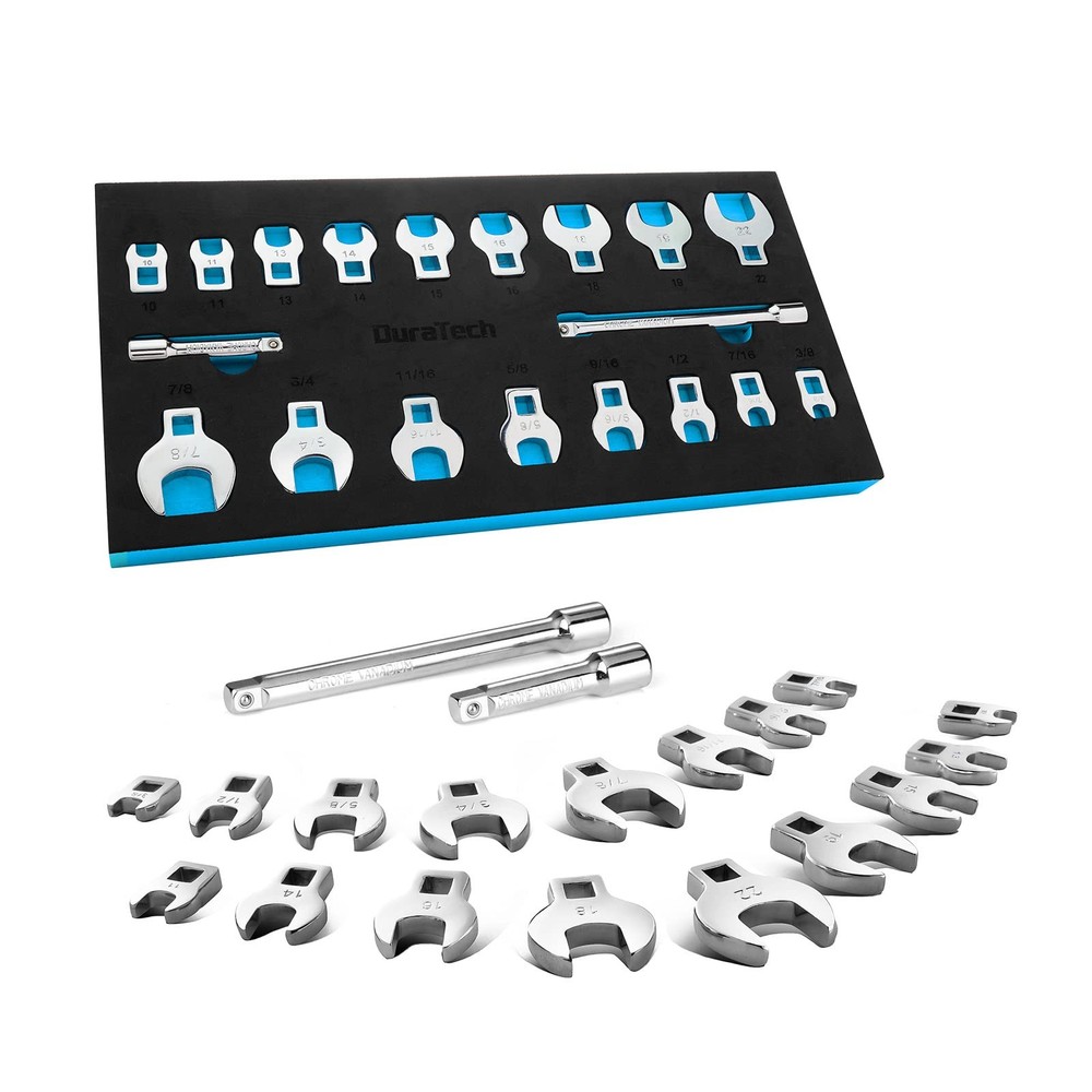 DURATECH 3/8" Drive Crowfoot Wrench Set 19pc
