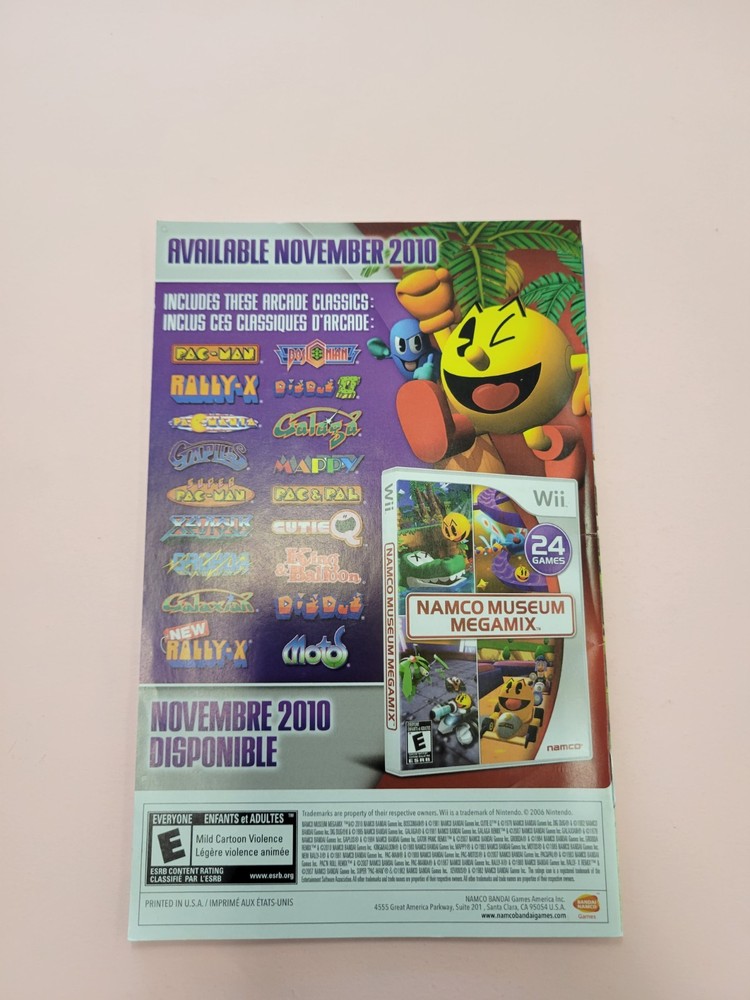 pac man party wii Manual Only