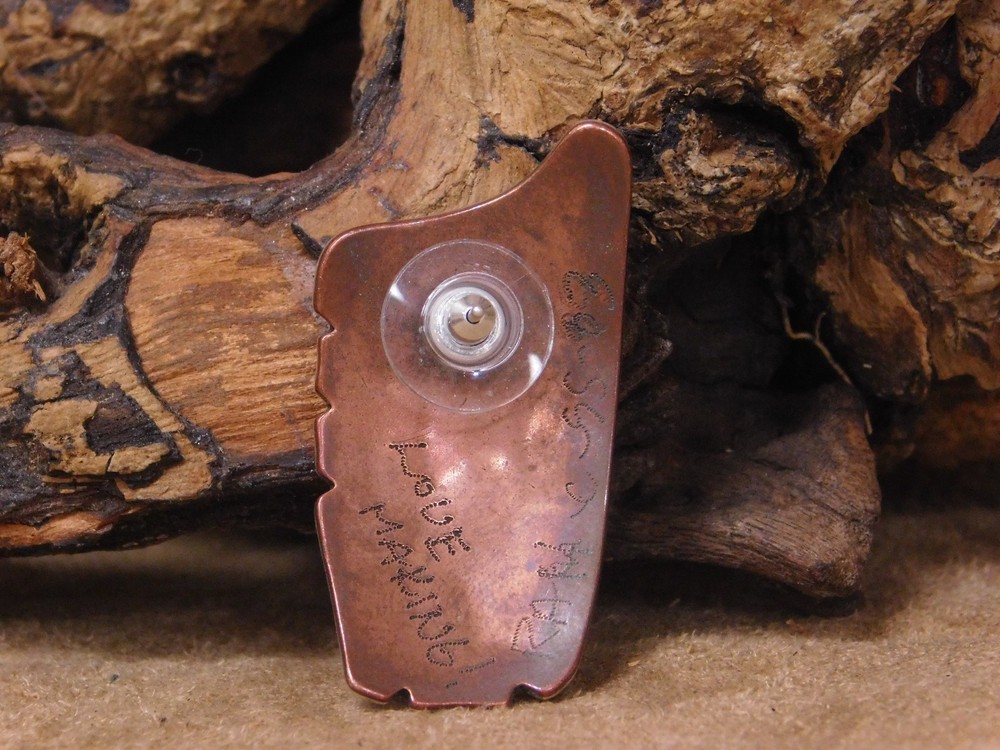 Vintage Copper Sterling Silver Overlay Post Earrings