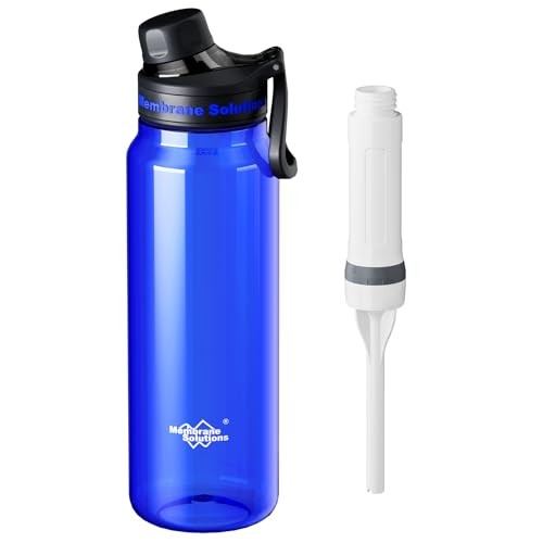 Filtered Water Bottle, C3 Water Bottle Filter with Replaceable Blue ACFX 2