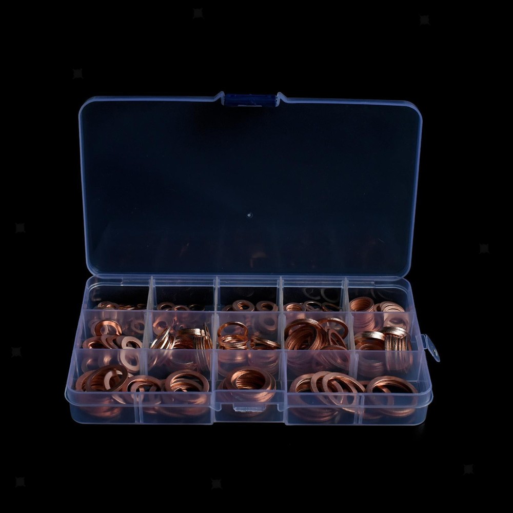300x Flat Copper Sealing Washers Generator Engine Valves Pumps Sealing