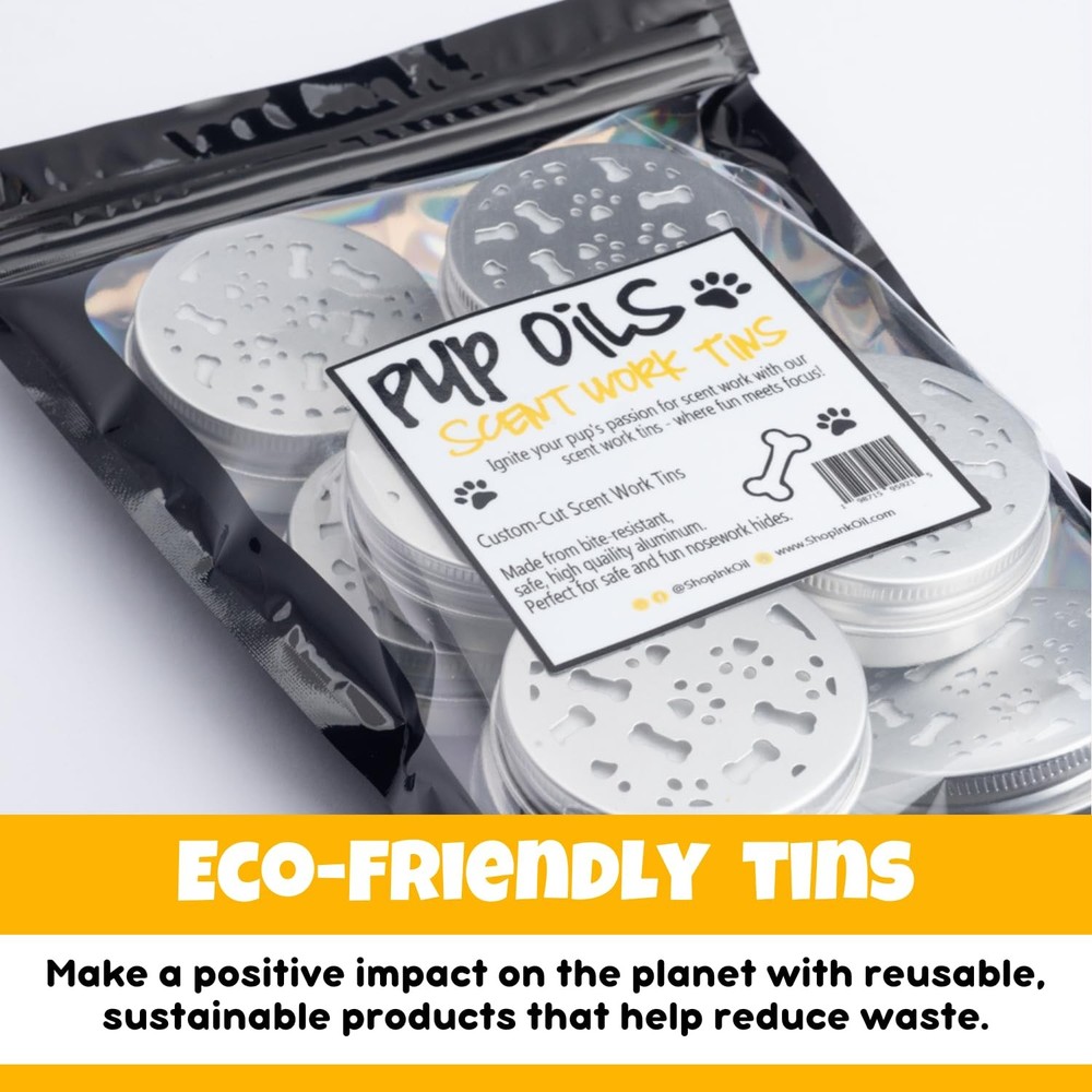 10 PCS Scent Work Tins Dog Training Kit Nosework Detection Reusable Magnets