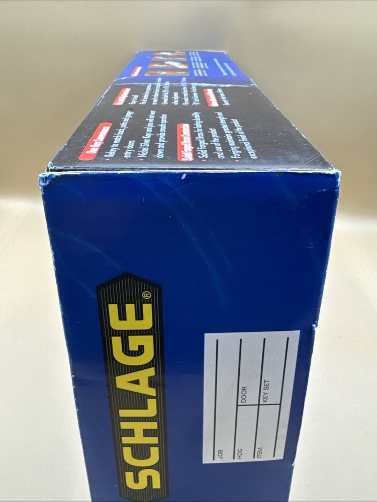 Schlage Maximum Security Deadbolt Lock Kit Solid Brass Cylinder Pick Resistant