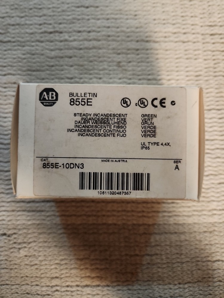 Allen-Bradley, 855E-10DN3, Stack Light Steady Incandescent, Green