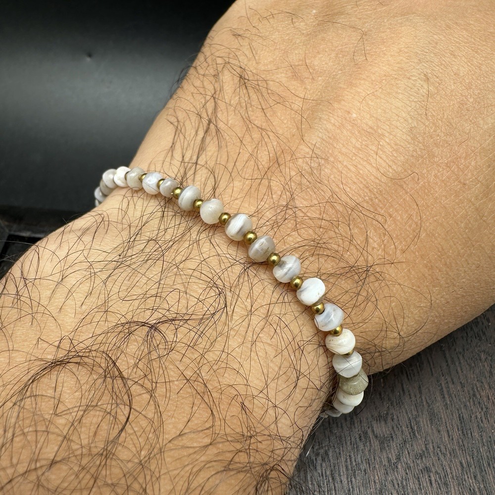 Ancient Old Soleimani Agate Beads Bracelet