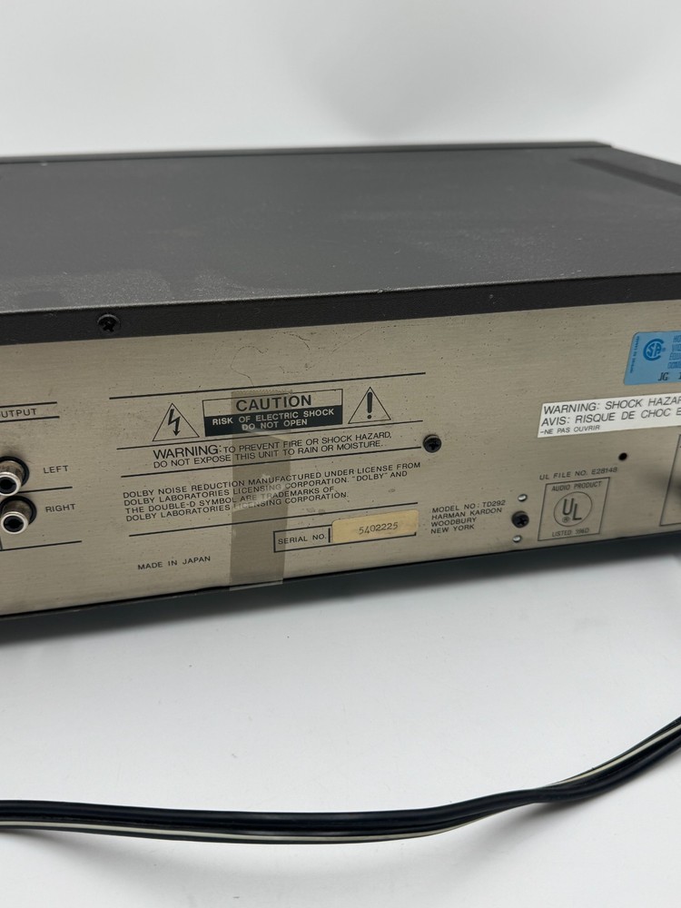 Harman Kardon TD 202 Cassette Player Recorder