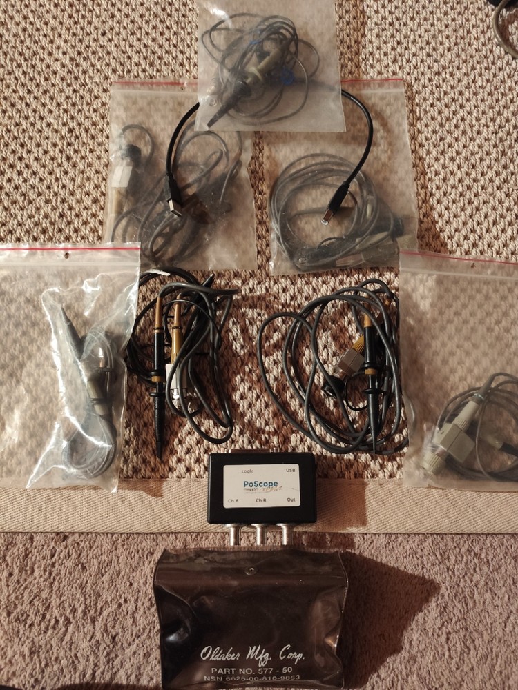 PoScope 2 channel USB Oscilloscope/Function Generator/16 channel logic analyzer.