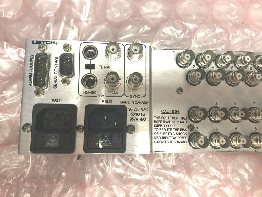 LEITCH VIA32X32 BACK PANEL FROM VIA32 VIDEO ROUTER