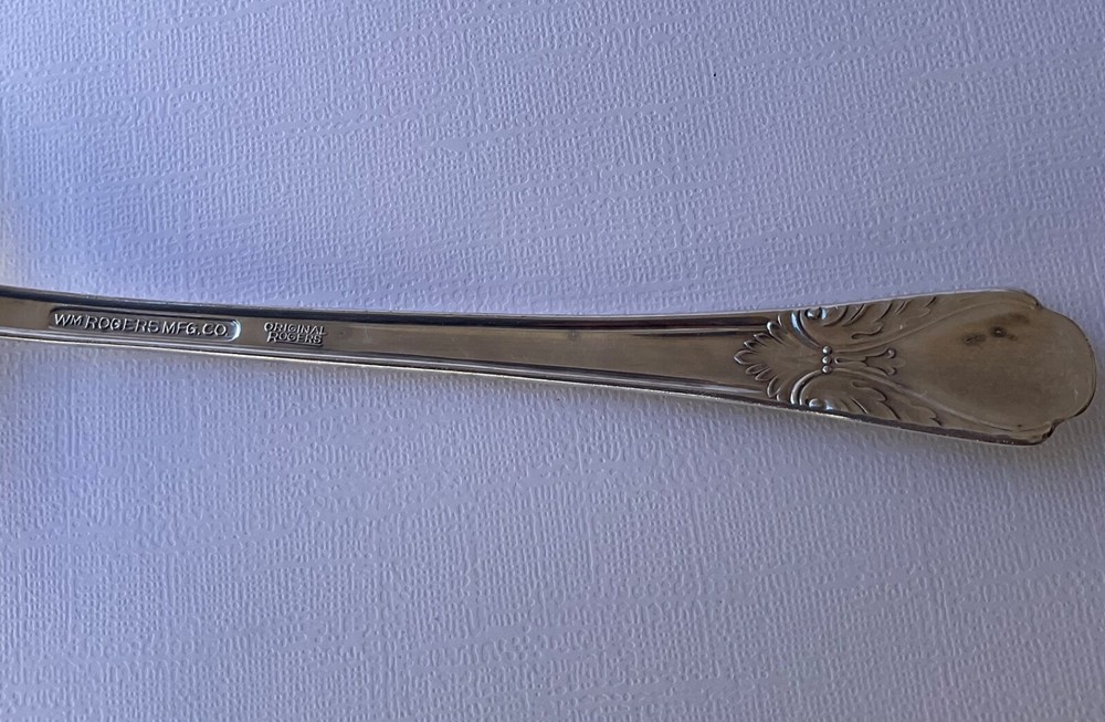 WM ROGERS MFG CO. ORIGINAL ROGERS "AVALON "CAKECUTTER SERVING SPOON