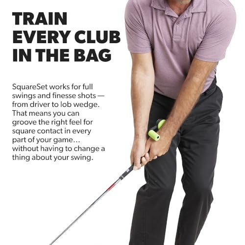 SquareSet Golf Swing Trainer | Instant Feel-Based Feedback | Fixes Your Right