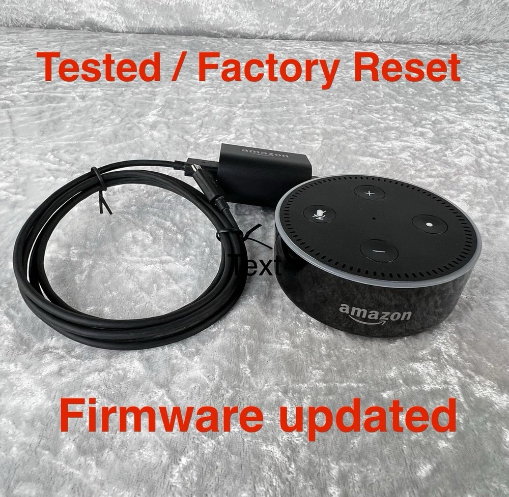 Amazon Echo Dot (2nd Generation) Smart Speaker Black EU L-2338 AC Adapter *Read*