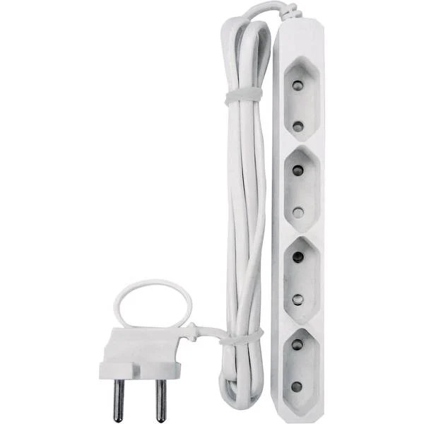GAO 257 0 Multipocket 4 Way White Euro Plug 1 pc.