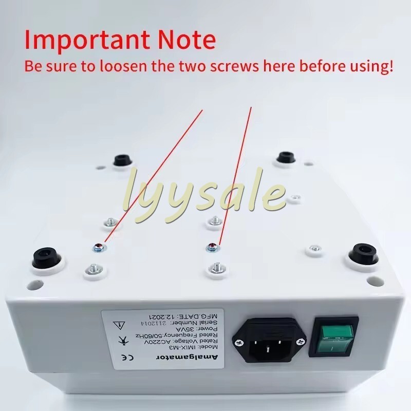 35W Dental Amalgam Capsule Mixer High Speed Lab Amalgamator Consistent Mixing