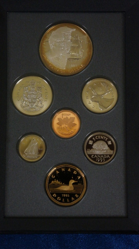 1995 CANADIAN PROOF SET W COMMEMORATIVE SILVER DOLLAR