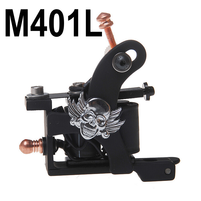 Coil Tattoo Machine Cast Iron Frame for Beginner 10 Wrap Liner 401-G