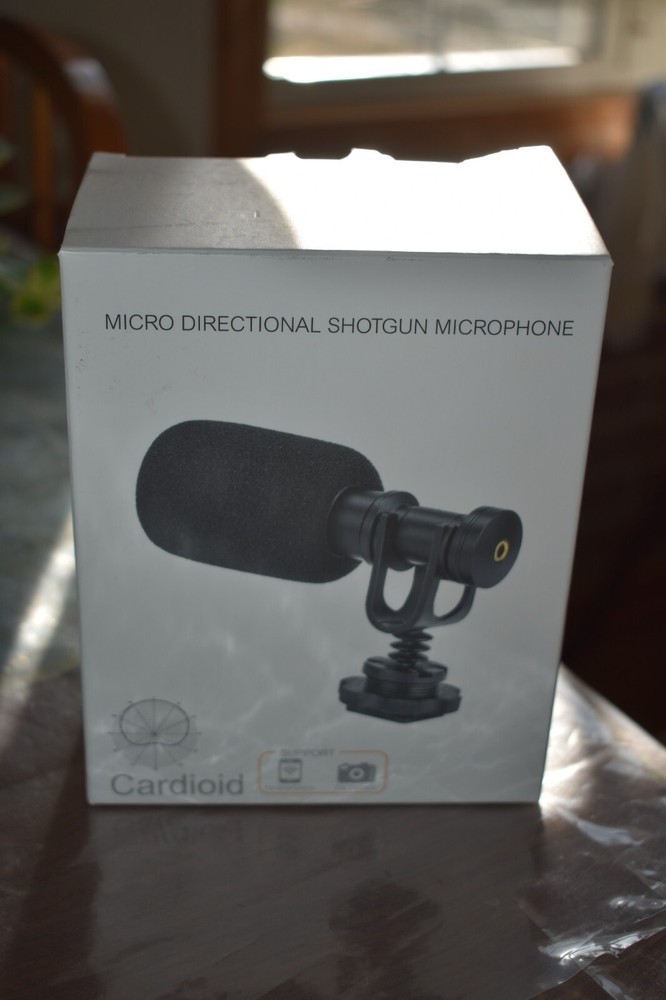 Mini Cardioid Micro Directional Black Shotgun Microphone For Smartphone/Camera 